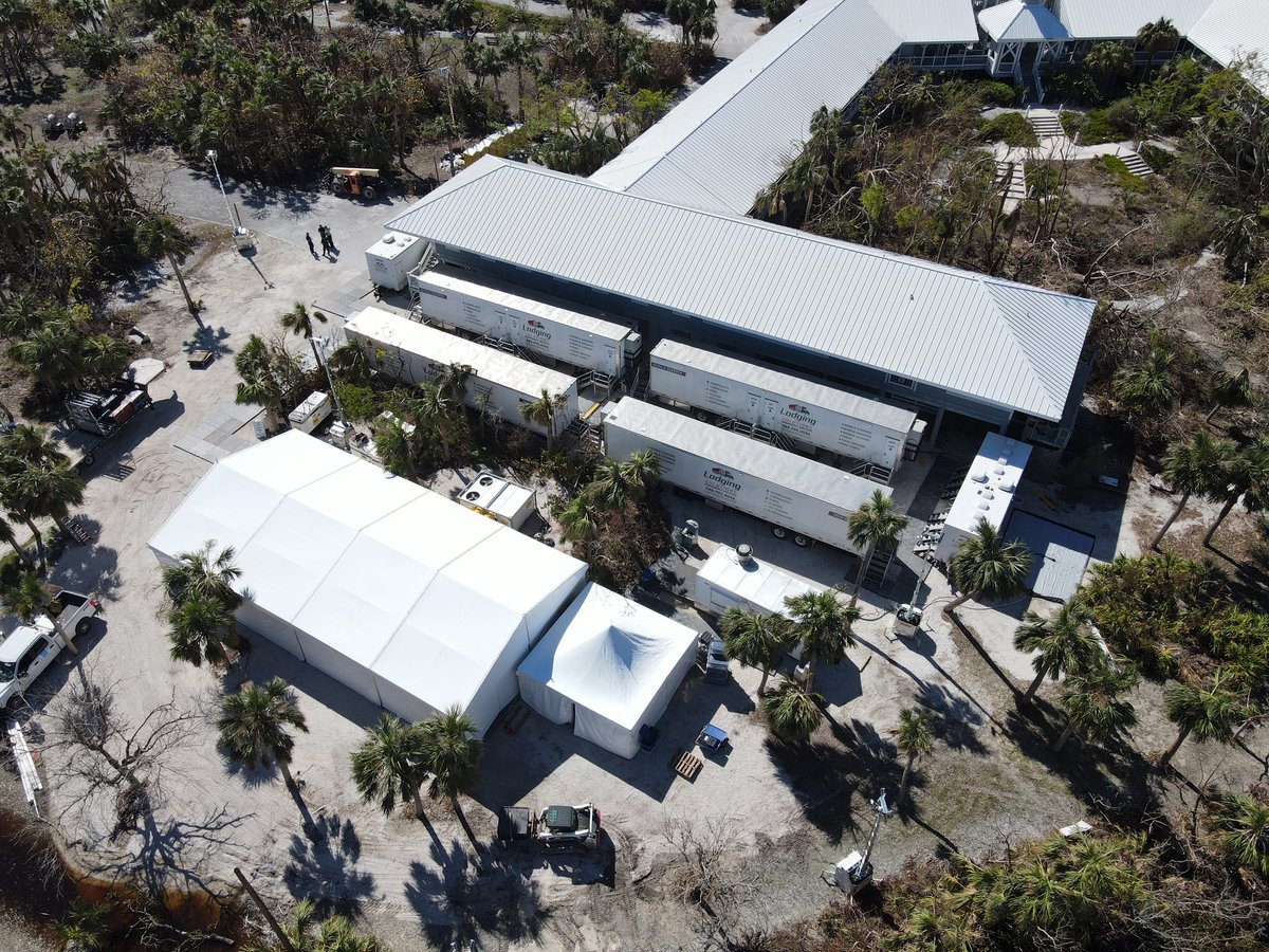 Lodging Solutions and Industrial Tents - Case Study Photo - Sanibel Island City Hall Project - AFTER PHOTO