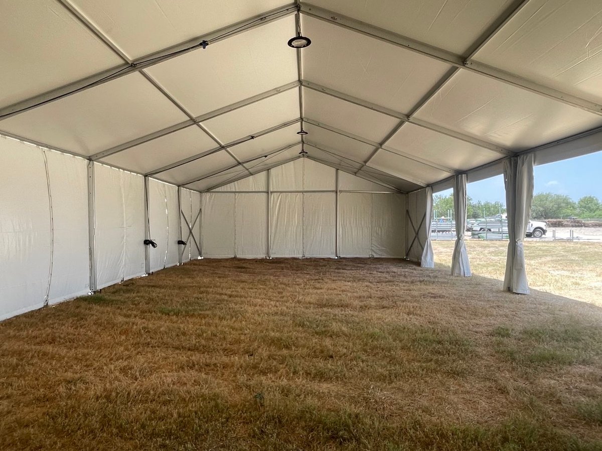 Lodging Solutions and Industrial Tents - Case Study Photo - Energy/Utilities Emergency Tents Project - AFTER PHOTO
