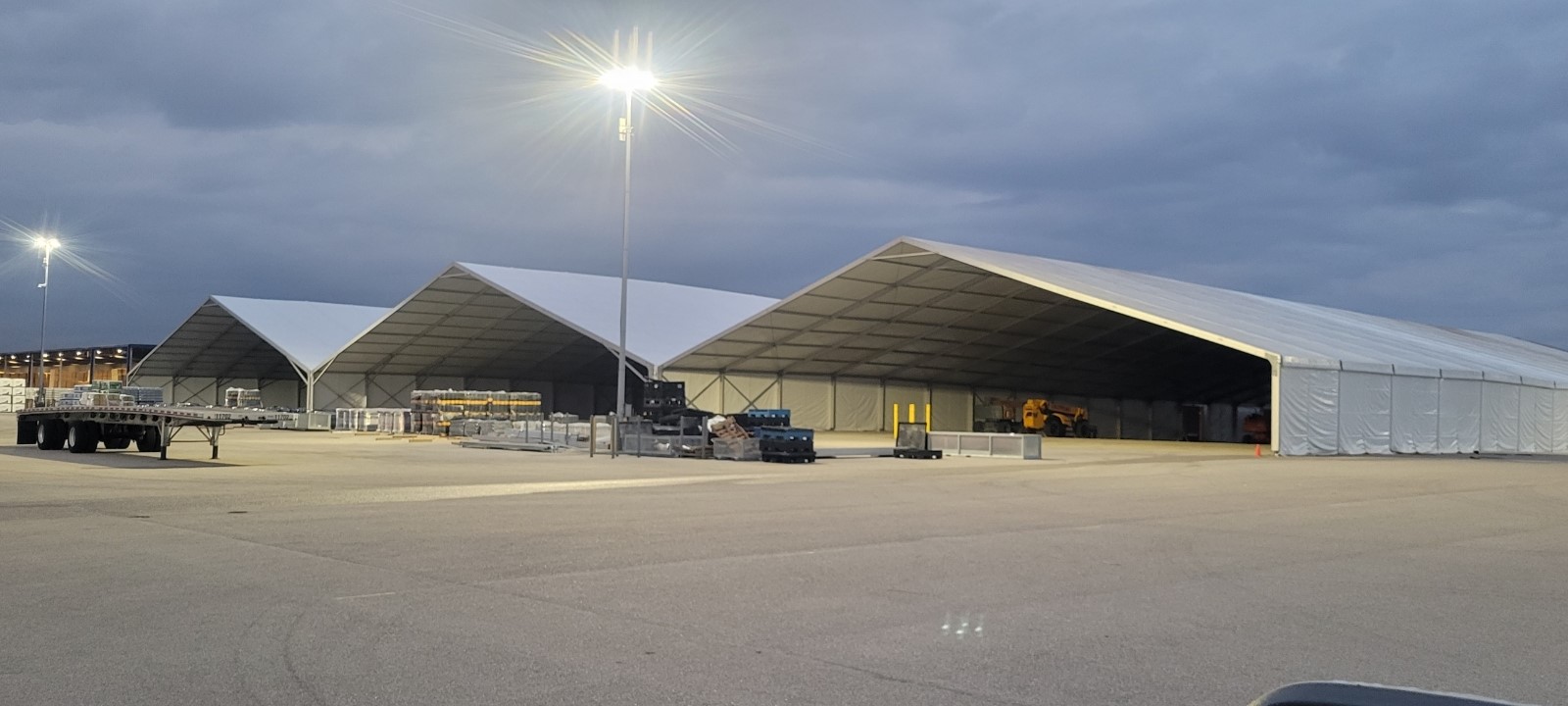 Lodging Solutions and Industrial Tents - Case Study Photo - Disaster Recovery Commercial Industry Project - EXTERNAL PHOTO