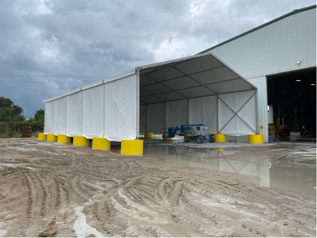 Lodging Solutions and Industrial Tents - Case Study Photo - Construction Industry Project - EXTERNAL AFTER PHOTO