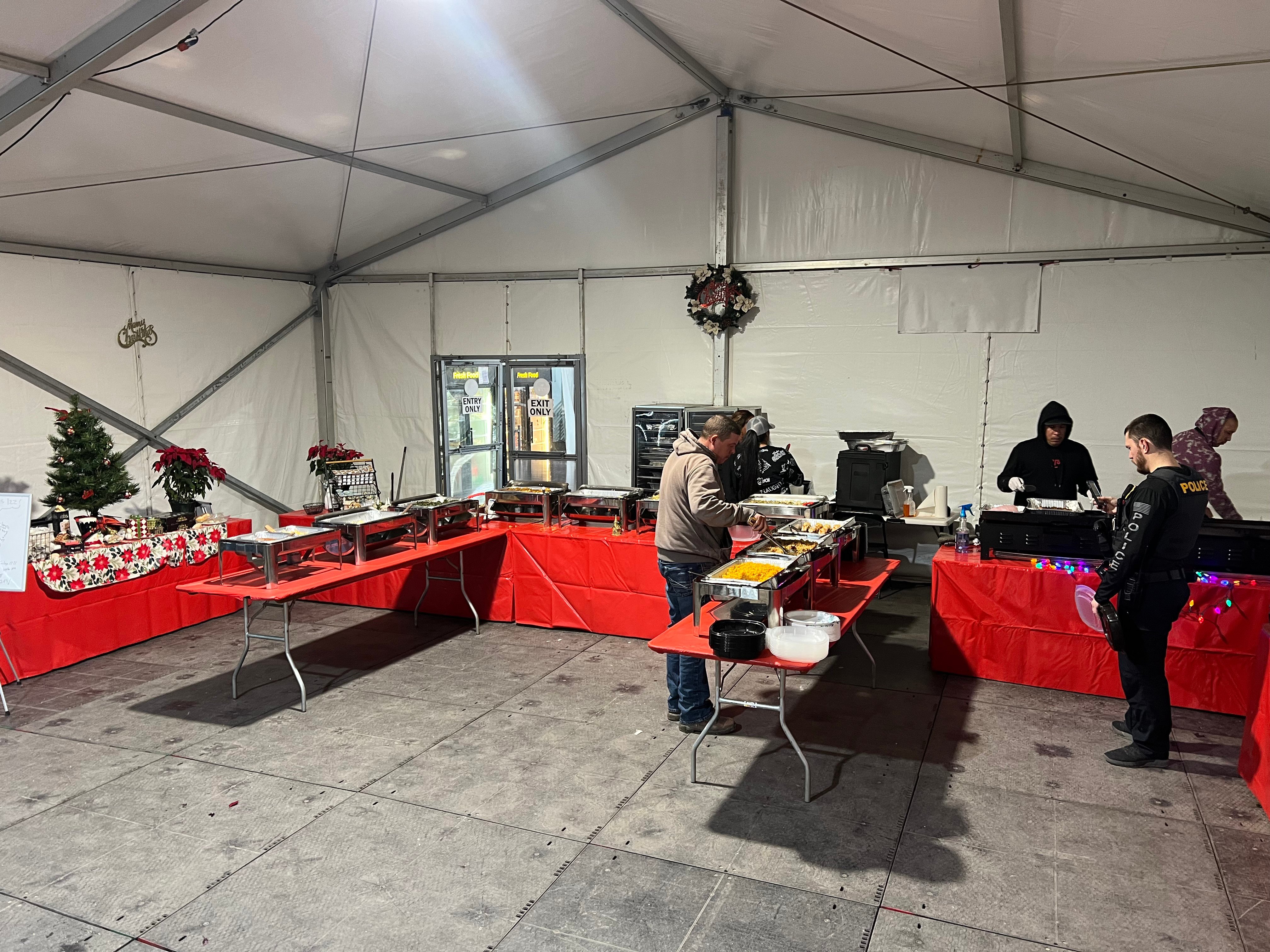 Lodging Solutions and Industrial Tents - Case Study Photo - Sanibel Island City Hall Project - INTERNAL PHOTO